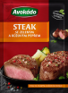 Steak se zeleným a růžovým pepřem